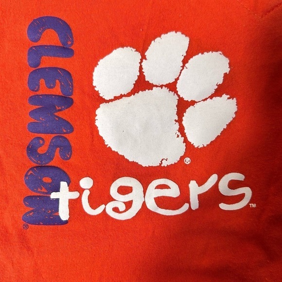 Clemson Tigers One‎ Piece Baby 3-6 mos. Orange Purple Colosseum Warner One Piece - Picture 2 of 6